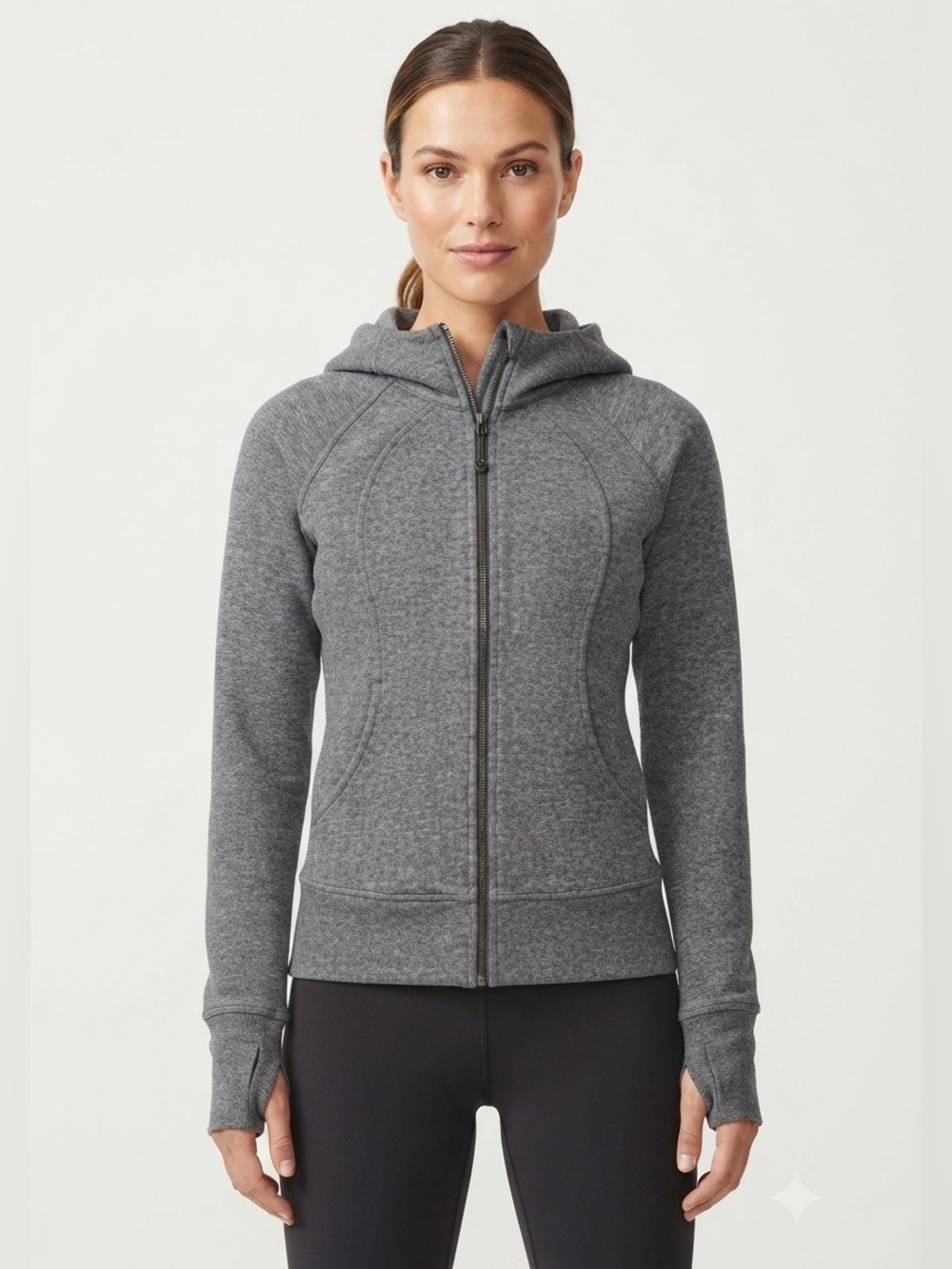 Lululemon Scuba Hoodie III Heathered Speckled Black